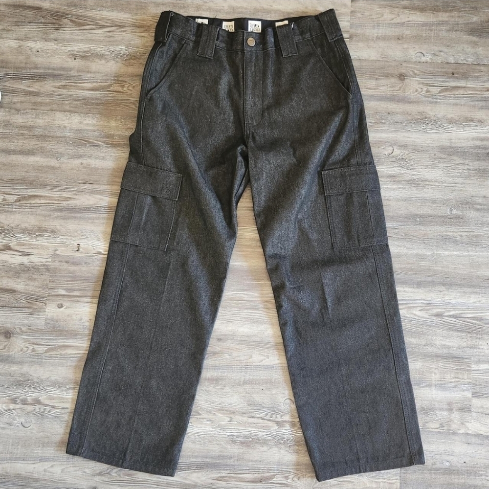 Charcoal FB County Denim Pants (2 pockets on the legs)